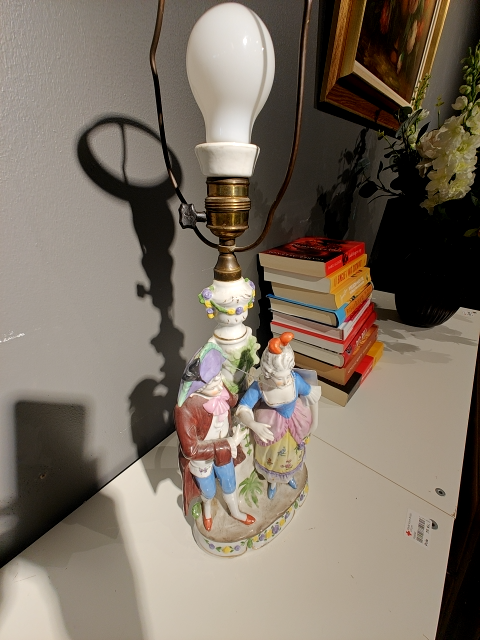 Lampe i rokokostil
